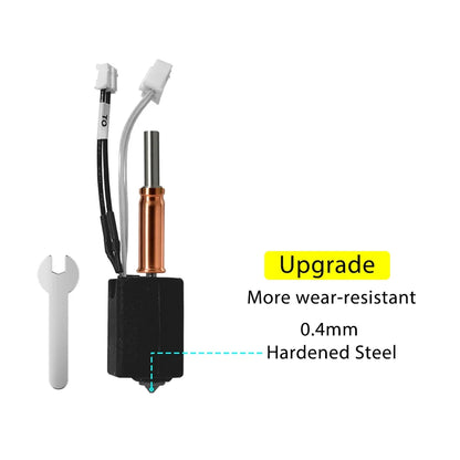 For Anycubic Kobra 3 V2 hotend 0.4mm Hardened Steel Brass Nozzle, Kobra 3 V2 Combo Accessories