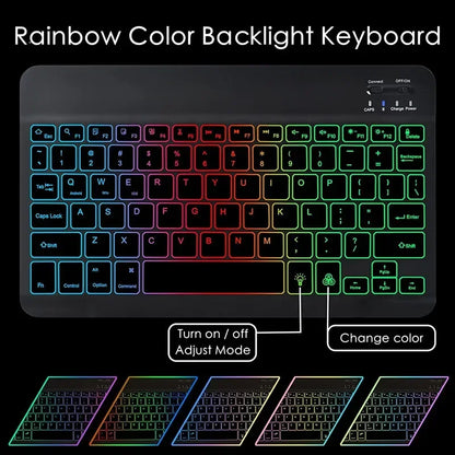 Backlight Keyboard Case For Lenovo Xiaoxin Pad 11 2025 11 Inch Tablet Cover For Lenovo Xiaoxin Pad 11 2025 TB335FC Teclado Funda