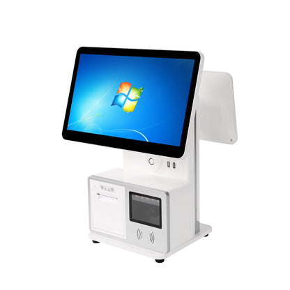 15.6 inch POS Terminal, All-in-One Cash Register POS System The screen supportsIt can be adjusted to left or right orientation.
