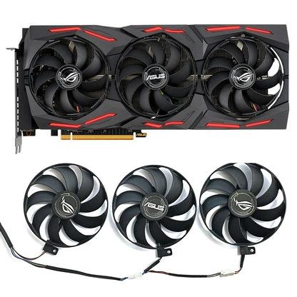 3pcs 87mm DC 12V 0.50A 7Pin RX5700XT GPU Cooler Fan For ASUS Rog Strix RX 5600 XT 5700 5700XT RX5700 Graphics Cooler Fan