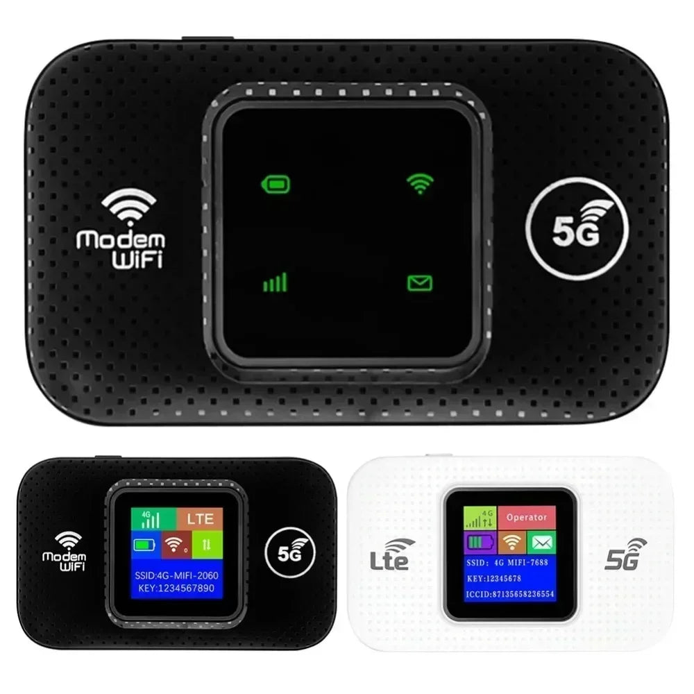 4G  WiFi 6 Mobile Hotspot Router Support 10 Users with SIM Card Slot Wireless Router Portable WiFi Hotspot for Home Travel