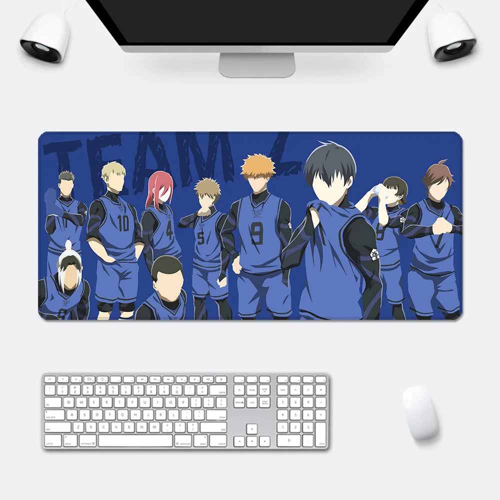 Anime Blue Lock Mousepad HD Printing Computer Gamers Locking Edge Non-slip Mouse Pad XXL90x40cm Keyboard PC Desk Pad