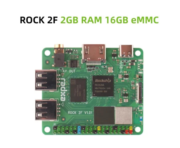 Radxa ROCK 2F delivers quad-core RK3528A performance with GPU and 4K HDMI output for media applications