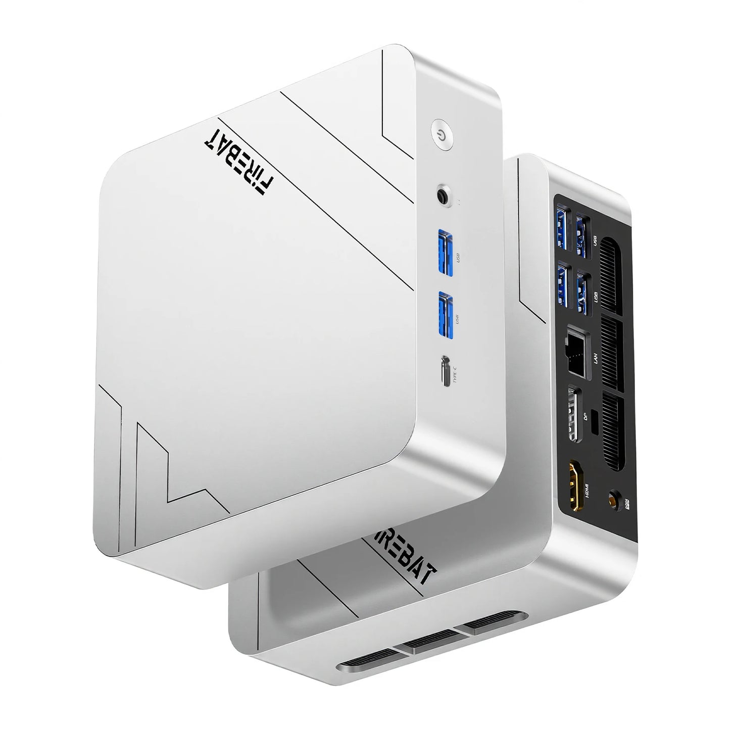 FIREBAT F1 MINI PC AMD Ryzen 7 H255 LPDDR5 16GB RAM 512GB SSD WIFI6 BT5.2 Portable Desktop MINI-PC Windows 11 Desktop Computer