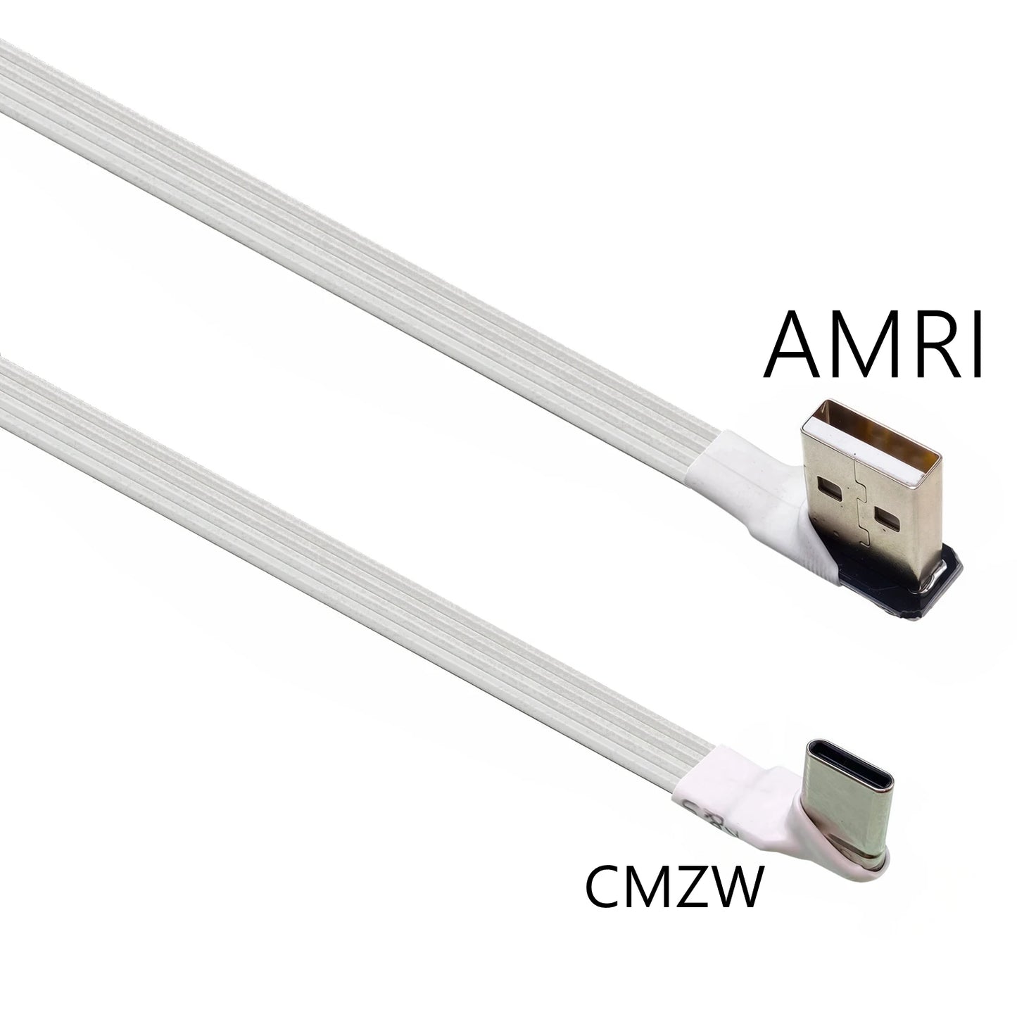 2M 3M USB-C Type C Male straighten/UP Down Angled 90 Degree to USB 2.0 Male Data Cable USB Type-c Flat Cable 0.1m/0.2m/0.5m/1m