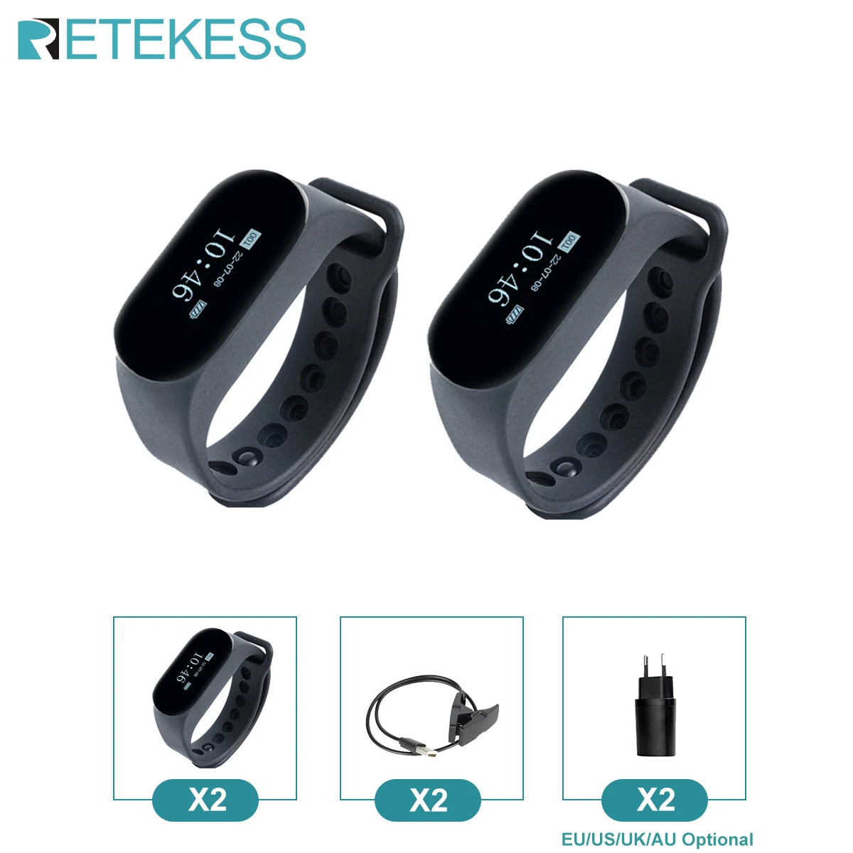 Retekess Restaurant Pager Wireless Waiter Calling System TD112 Waterproof Watch Receiver TD036 Call Buttons For Cafe Bar Club