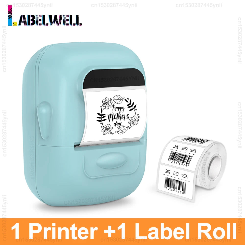 P50 Adhesive Label Printer Similar as M110 Marklife P50 E210 Label Machine Inkless Thermal Label Maker Or 1PK P50 Label Sticker