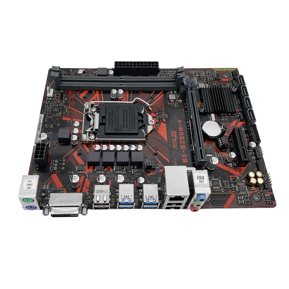 ASUS EX-B250M-V Motherboard Support I7 7700K 6700K I5-7600K 6500 I3-7350K 6300 CPU LGA1151 DDR4 2400MHz SATA NVME M.2 MATX