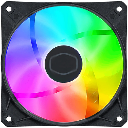 Cooler Master CF120 ARGB Case Fan 5V 3PIN Rifle Bearing 120mm Quiet Black Addressable RGB CPU Cooling Fan