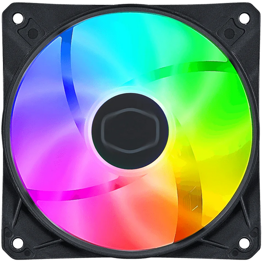 Cooler Master CF120 ARGB Case Fan 5V 3PIN Rifle Bearing 120mm Quiet Black Addressable RGB CPU Cooling Fan