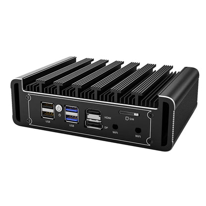 Top Version Fanless Firewall Mini PC Intel i7 i5 i3 8505 J6412 J5005 4x i226-V 2.5G LAN pfSense Proxmox OPNsense Home Server