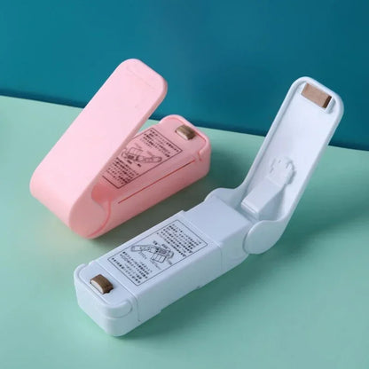 Mini Heat Bag Sealing Machine Package Sealer Bags Thermal Plastic Food Bag Closure Portable Sealer Food Packaging Heat Sealer
