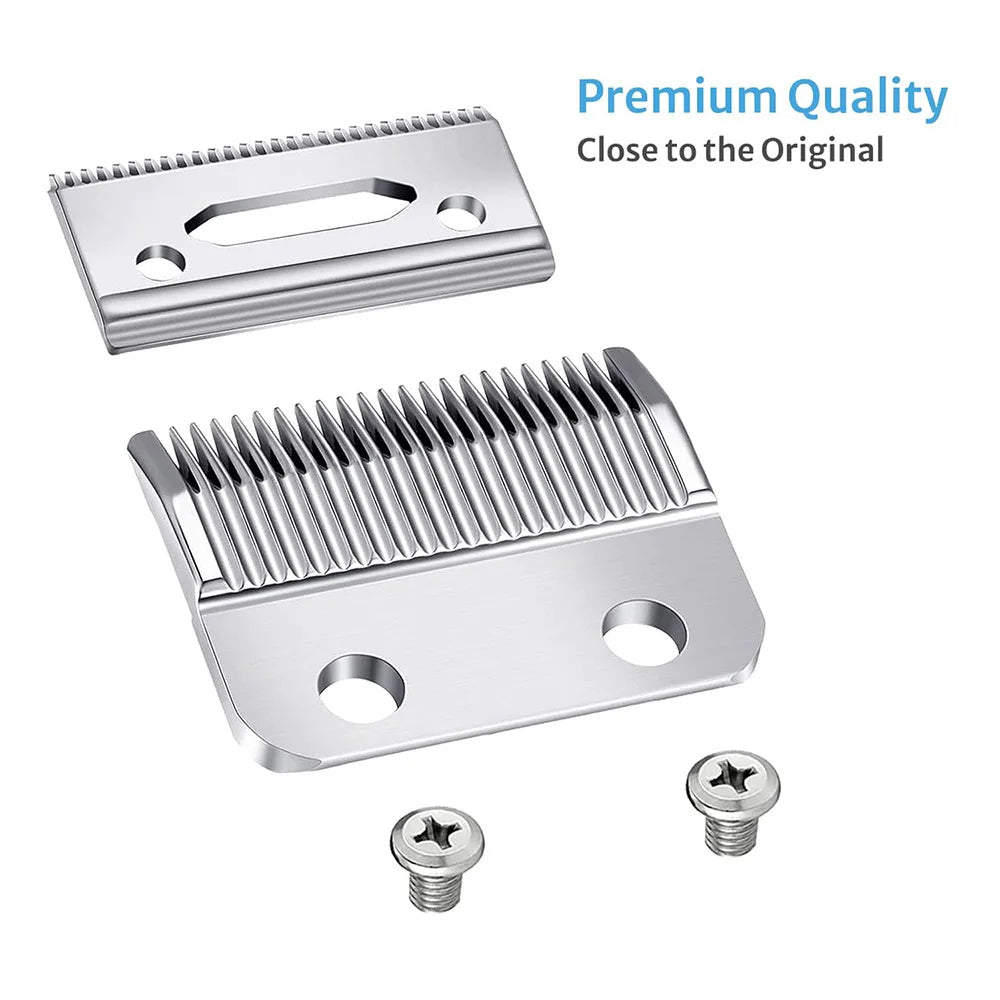 Professional 2-Hole Replacement Clipper Blade Fit For Wahl Super Taper & 8466 Cordless Magic Clip 8591# & Andis Hair Clippers