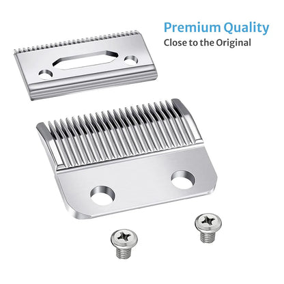 Professional 2-Hole Replacement Clipper Blade Fit For Wahl Super Taper & 8466 Cordless Magic Clip 8591# & Andis Hair Clippers