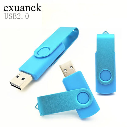 50pcs/lot Metal Usb Flash Drive 128GB Pendrive 64gb Cle High Speed Memoria Usb Stick 32GB 16GB 4GB Pen Drive Free Custom Logo
