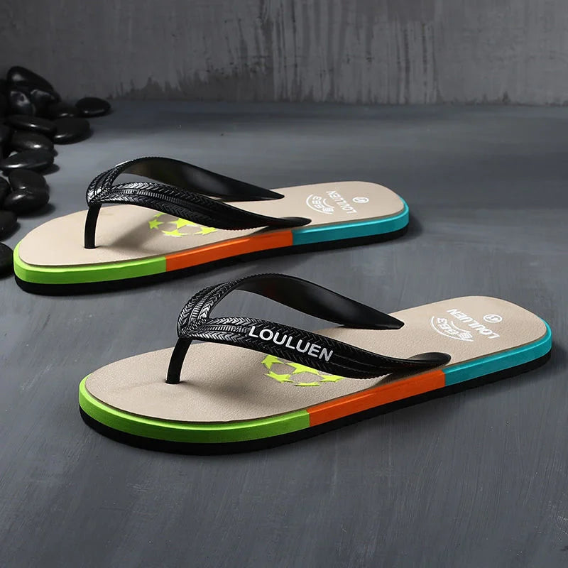 Flip Flops Men's Slippers Summer Fashion Wear Antiskid 2022 New Korean Fashion Personality Casual Beach Sandals Luxury Slides