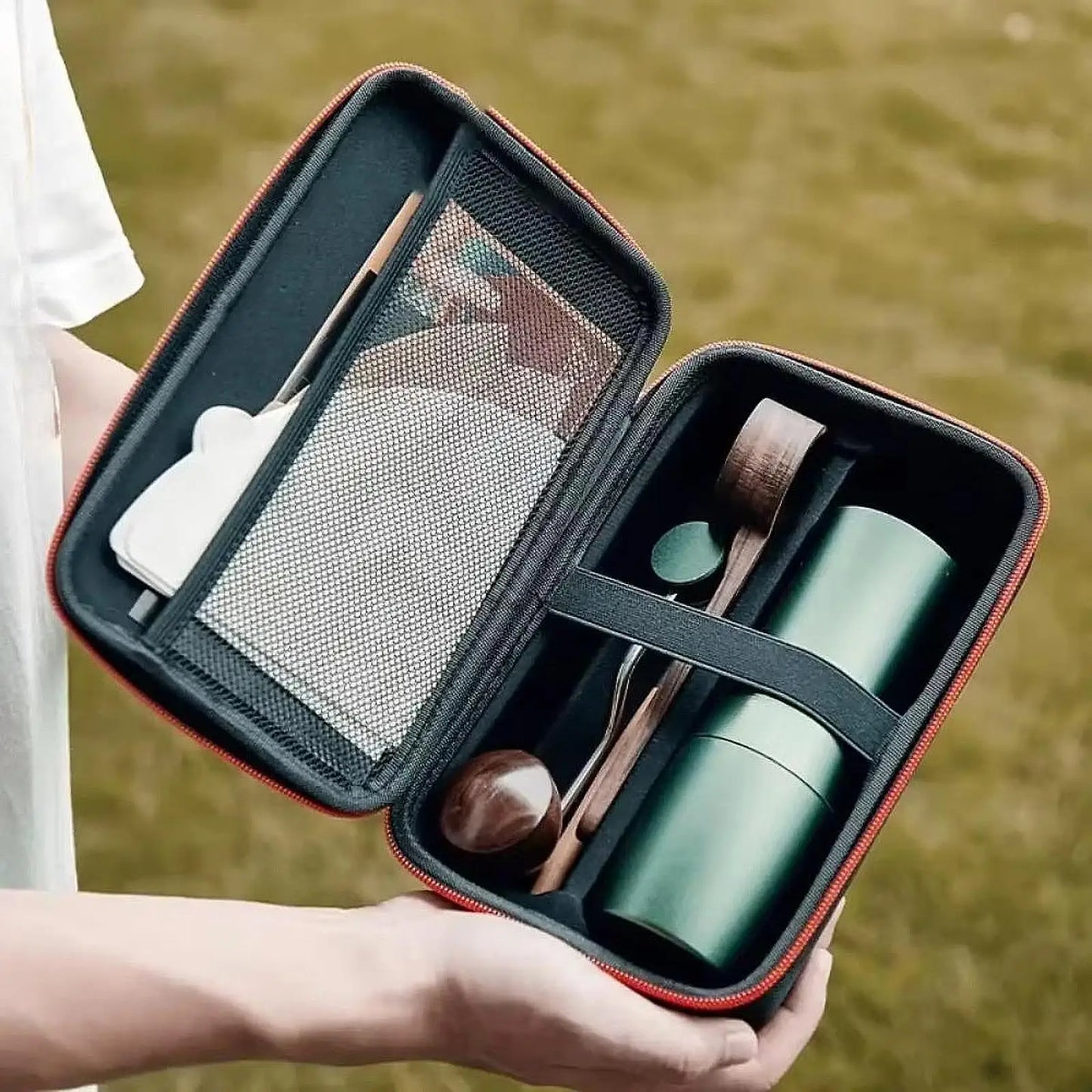 Coffee Bean Grinder Bag Travel Multifunctional Protection Cover Espresso Grinder Hard Travel Case Tools Holder Storage Organizer