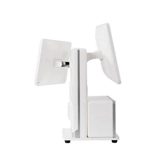 15.6 inch POS Terminal, All-in-One Cash Register POS System The screen supportsIt can be adjusted to left or right orientation.