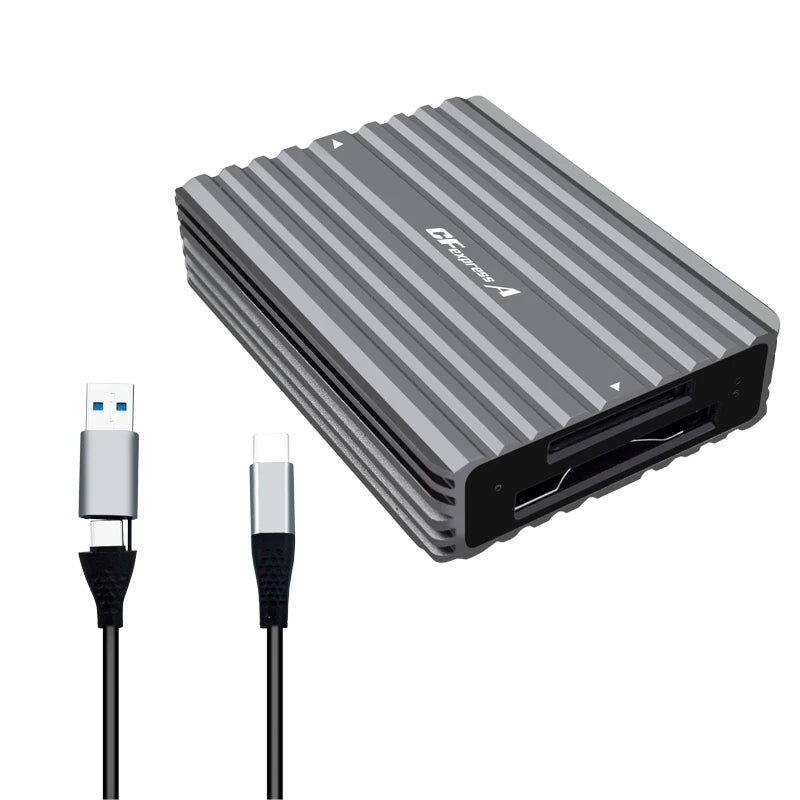 NEW CFexpress Type B / Type A Card Reader with OTG Cable USB3.2 Gen2 10Gbps Type C to CF Express Card Reader Memory Card Adapter