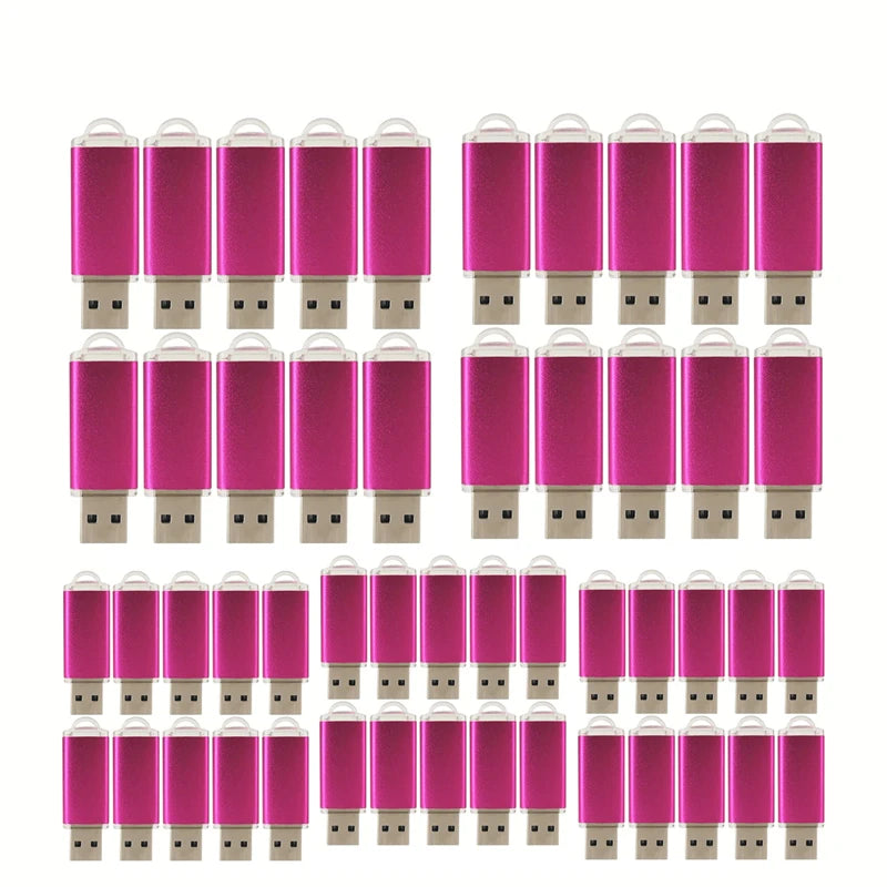 50pcs/lot Metal Usb Flash Drive 128GB Pendrive 64gb Cle High Speed Memoria Usb Stick 32GB 16GB 4GB Pen Drive Free Custom Logo