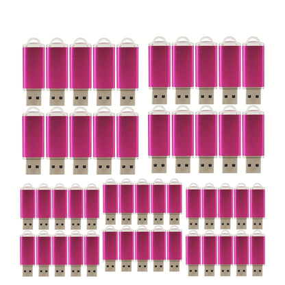 50pcs/lot Metal Usb Flash Drive 128GB Pendrive 64gb Cle High Speed Memoria Usb Stick 32GB 16GB 4GB Pen Drive Free Custom Logo