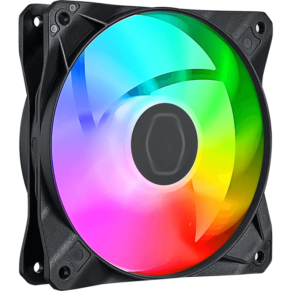 Cooler Master CF120 ARGB Case Fan 5V 3PIN Rifle Bearing 120mm Quiet Black Addressable RGB CPU Cooling Fan