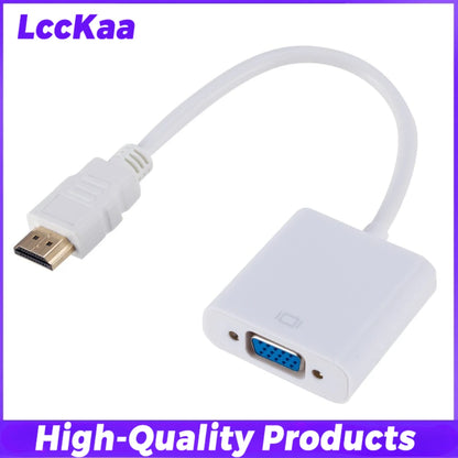 HDTV To VGA Adapter High Speed HDMI-compatible To VGA Converter Male To VGA Female HD Scaler Video Cable Cord for PC Laptop