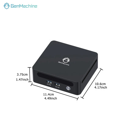 GenMachine AMD Ryzen 7 7840U Mini PC 5.1GHz 28W 8 Core 16 Thread Windows 11 DDR5 24G 6400Mhz 2.5G LAN USB4 WIFI6 Mini Pc Gaming