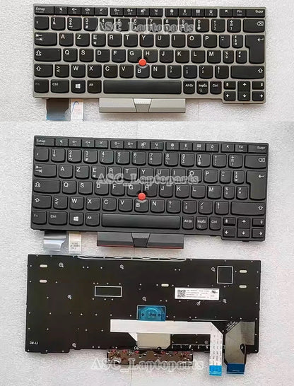 New French Clavier AZERTY Keyboard for Lenovo Thinkpad X280 A285 X395 X390, L13 Yoga Gen 1, X13 Gen 1, L13 Gen 2 BACKLIT