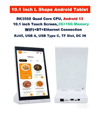 New Android 13 Vertical Screen Menu Machine, Portrait Touch Screen Ordering Kiosk, Customer Rating Device, Loyverse POS Terminal