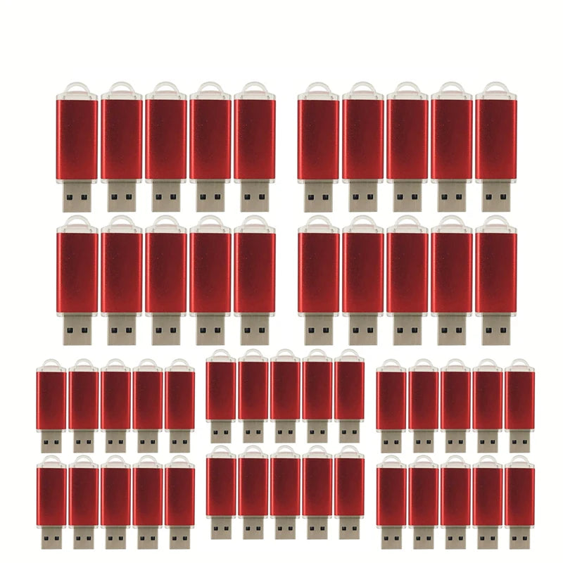 50pcs/lot Metal Usb Flash Drive 128GB Pendrive 64gb Cle High Speed Memoria Usb Stick 32GB 16GB 4GB Pen Drive Free Custom Logo