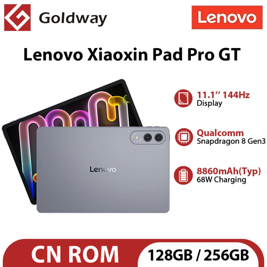 Lenovo Xiaoxin Pad Pro GT Tablet TB710FU 128GB 256GB ROM Snapdragon 8 Gen3 11.1'' 144Hz Display 8860mAh Battery Wifi Android Tab
