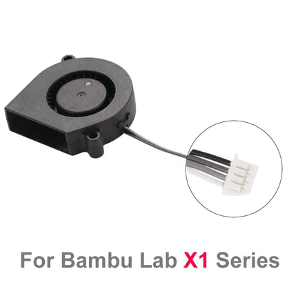 50x50x15mm Blower Cooling Fan for Bambu Lab X1 X1C Combo P1 P1P P1S 3D Printer Rapid Silent Drum Fan with Double Ball Bearings