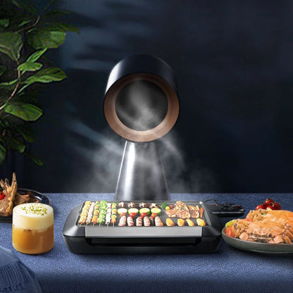 HTT-X6 Desktop Range Hood Household Mini Compact Low Noise Portable Hot Pot Barbecue Companion 30W