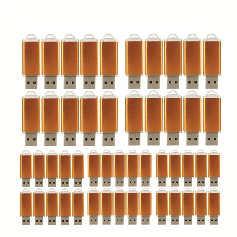 50pcs/lot Metal Usb Flash Drive 128GB Pendrive 64gb Cle High Speed Memoria Usb Stick 32GB 16GB 4GB Pen Drive Free Custom Logo