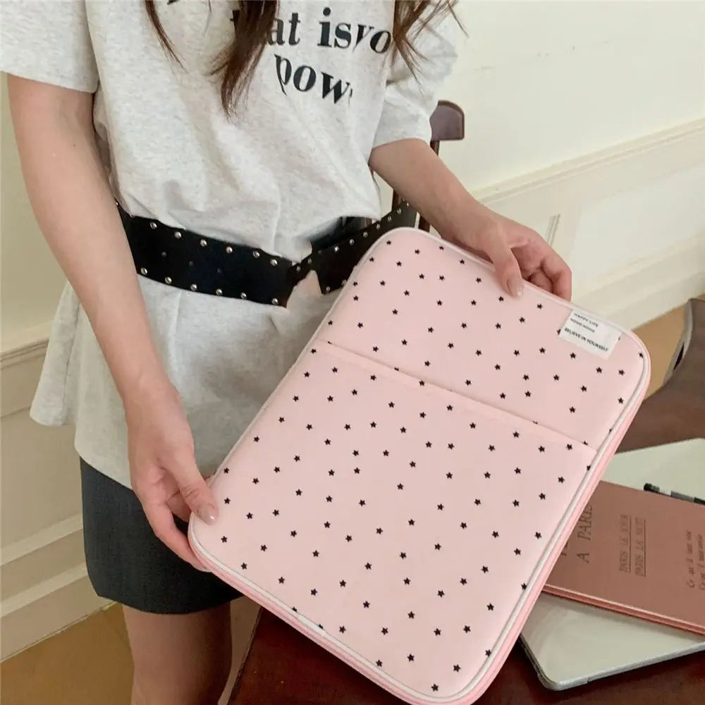 Ins Soft Laptop Sleeve Carring Case 10 11 13.3 Inch Corduroy Laptop Bag Tablet Notebook Pouch for Lenovo Dell Laptop Man Women