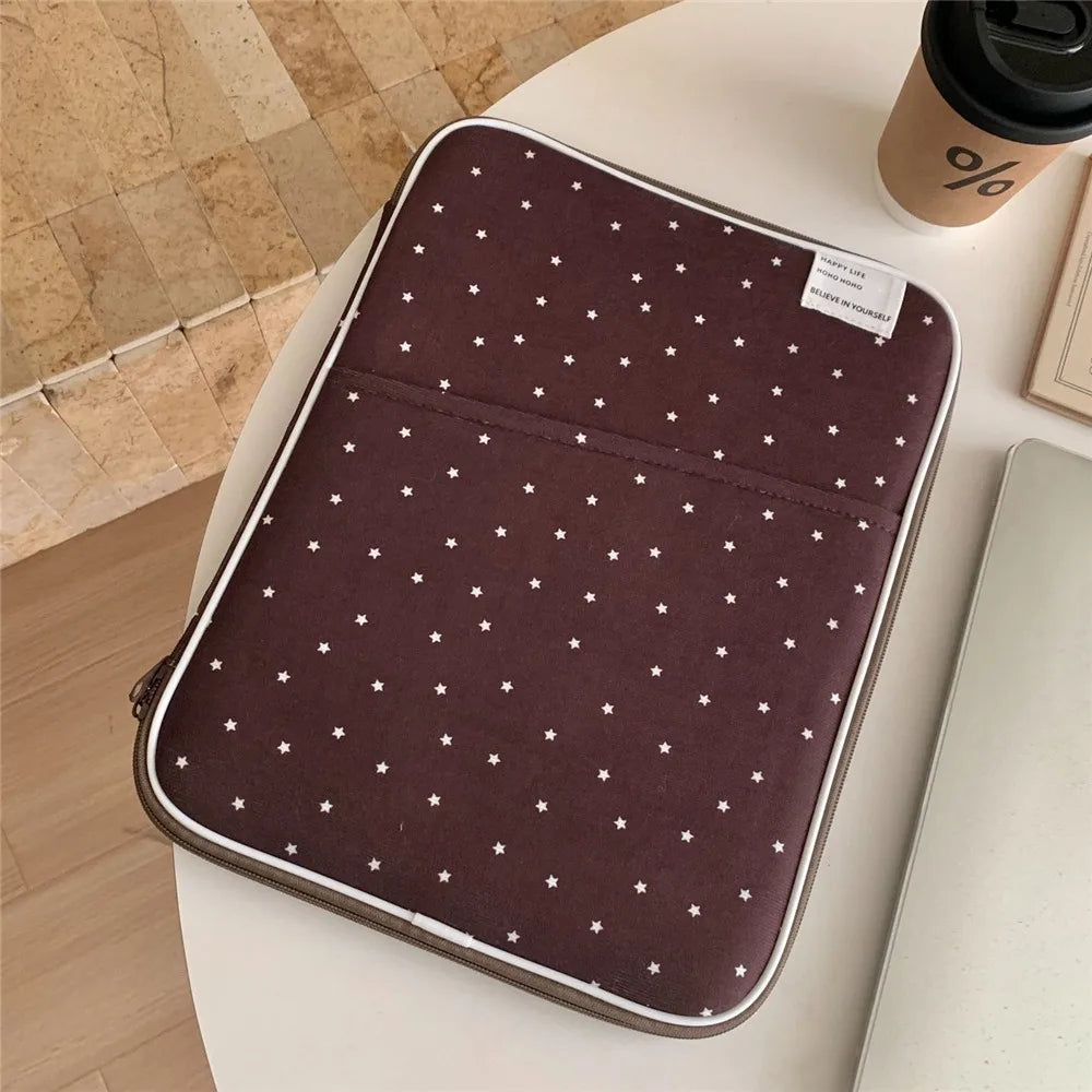 Ins Soft Laptop Sleeve Carring Case 10 11 13.3 Inch Corduroy Laptop Bag Tablet Notebook Pouch for Lenovo Dell Laptop Man Women