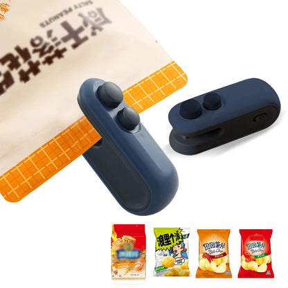 2 In 1 Sealer Cutter Multifunctional Mini Bag Sealer Portable Resealer Machine Handheld Bag Sealing Machine for Plastic Bags
