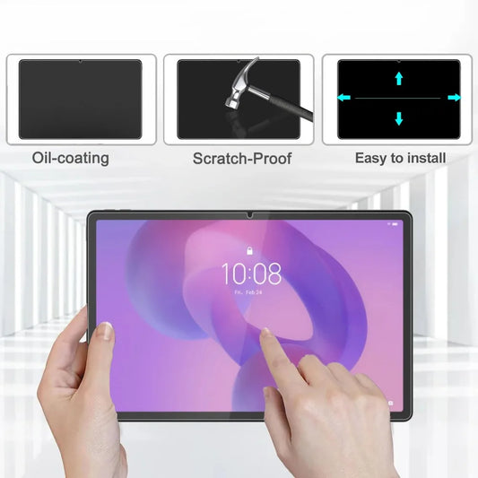 2Pcs Clear Scatch Proof Screen Protector HD Tempered Glass for Lenovo Idea Tab Pro 12.7 2025 inch Screen Protective Hard Film
