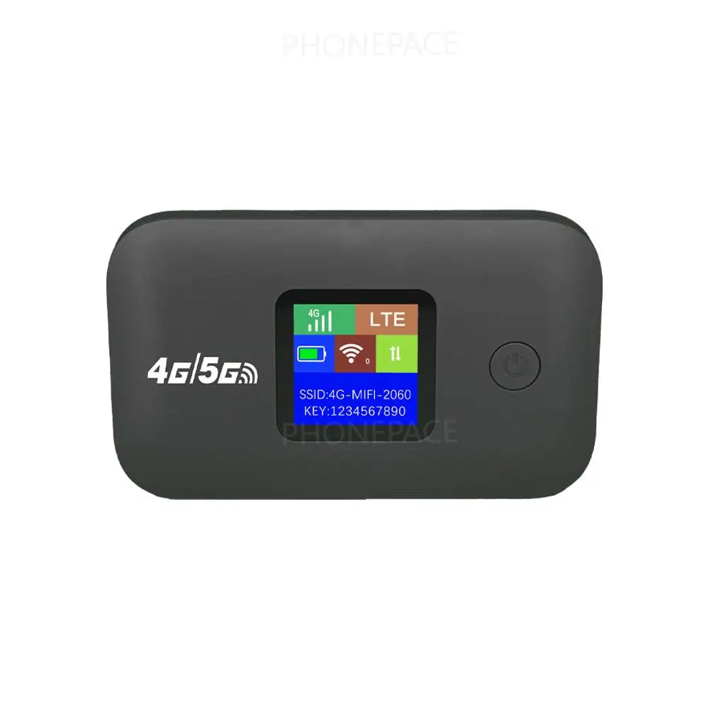Travel WiFi Hotspot 4G 5G SIM Slot 300Mbps LED Display Supports 10 Devices For Outdoor RV