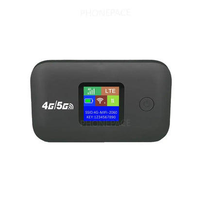 Travel WiFi Hotspot 4G 5G SIM Slot 300Mbps LED Display Supports 10 Devices For Outdoor RV