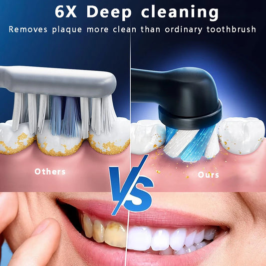 Electric Toothbrush Rotating Rechargeable Rotary Electric Toothbrush with Timer Electric Tooth Brush with 8 Brush