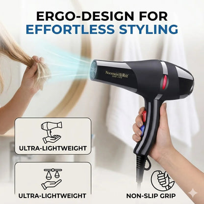 Hair Dryer Professional Powerful Hair Dryer Fast Heating Hot And Cold Adjustment Ionic Air Blow Dryer with Air Collecting