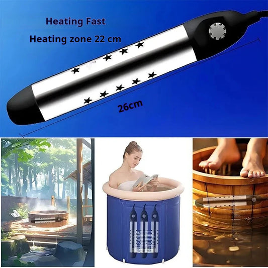 Pool Heater Water Heating Boiler Swimming Solar Bath Tub Immersion Portable Hot Fast Automatic Power Off Intelligent 2500W 220V