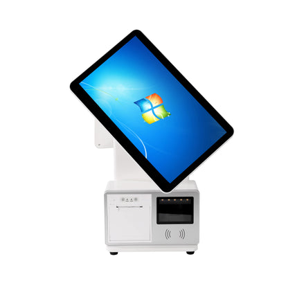 15.6 inch POS Terminal, All-in-One Cash Register POS System The screen supportsIt can be adjusted to left or right orientation.