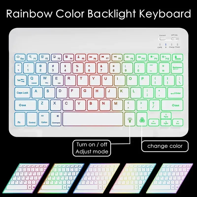 Backlight Keyboard Case For Lenovo Xiaoxin Pad 11 2025 11 Inch Tablet Cover For Lenovo Xiaoxin Pad 11 2025 TB335FC Teclado Funda