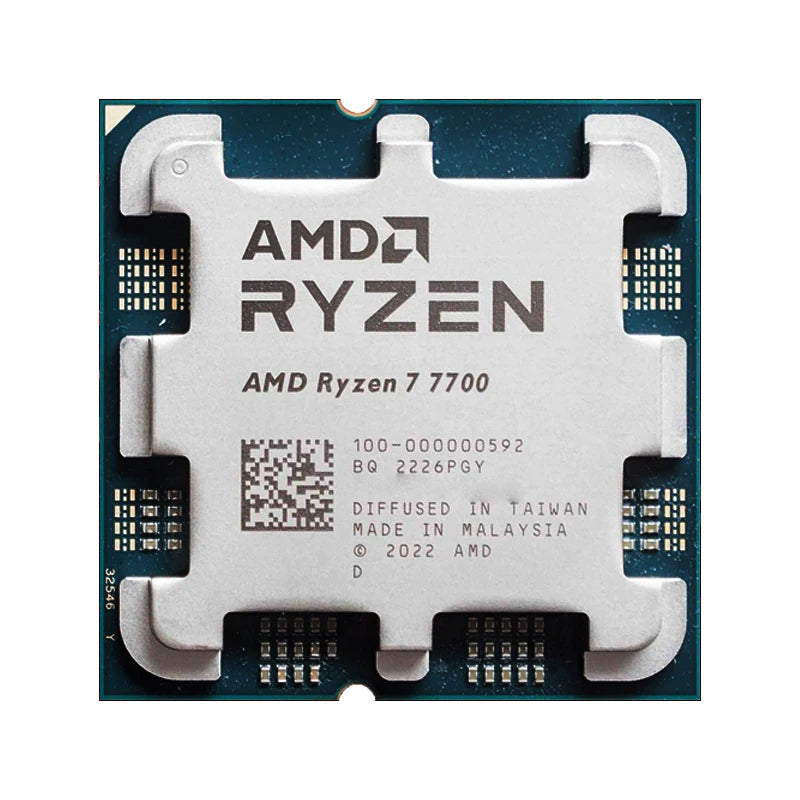 AMD Ryzen 7 7700 R7 7700 CPU 8-Core 16-Thread 5.3GHz Unlocked Desktop Processor Socket AM5 Gaming CPU Without Package