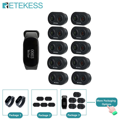 Retekess Restaurant Pager Wireless Waiter Calling System TD112 Waterproof Watch Receiver TD036 Call Buttons For Cafe Bar Club