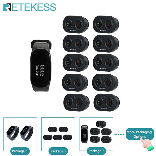 Retekess Restaurant Pager Wireless Waiter Calling System TD112 Waterproof Watch Receiver TD036 Call Buttons For Cafe Bar Club