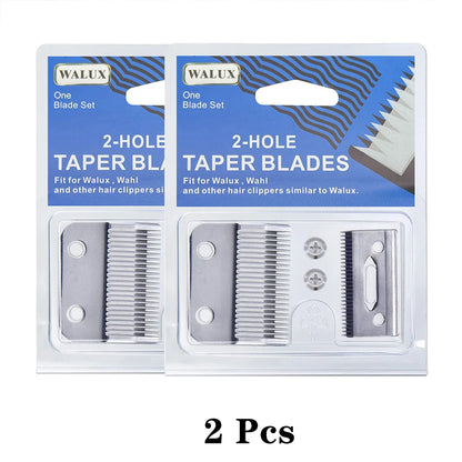 Professional 2-Hole Replacement Clipper Blade Fit For Wahl Super Taper & 8466 Cordless Magic Clip 8591# & Andis Hair Clippers